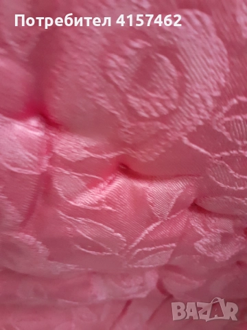 Качествен розов юрган 210/220см, снимка 3 - Спално бельо - 52499541