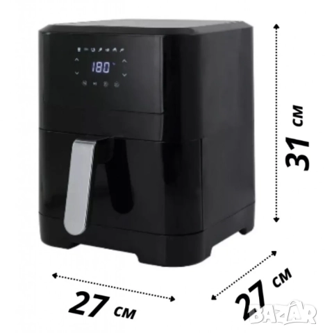 Фритюрник с горещ въздух Sokany SK-ZG-8043, 8л., 2000W, снимка 5 - Друга електроника - 52042202