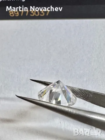 Диамант 4 карата,мойсанит, за бижу и подарък, снимка 8 - Други - 46061589