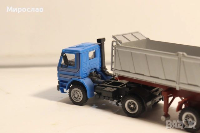HERPA 1:87 SCANIA САМОСВАЛ ГОНДОЛА КАМИОН МОДЕЛ, снимка 7 - Колекции - 53745241