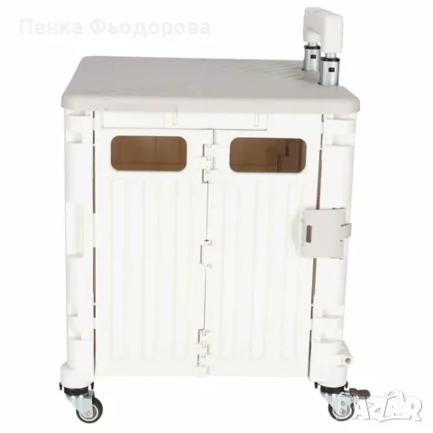 Сгъваема пазарска количка 45L с капак, 4 колела и регулируема дръжка – до 25 кг, снимка 10 - Куфари - 55922479