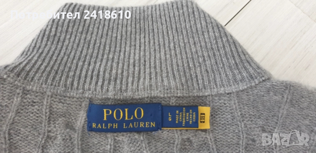POLO Ralph Lauren Cable Wool / Cashmere Knit Mens Size L НОВО! ОРИГИНАЛ! Mъжки Пуловер, снимка 17 - Пуловери - 52041029