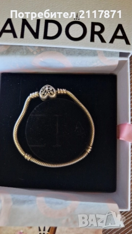 Оригинална сребърна гривна Pandora, снимка 3 - Гривни - 51804340