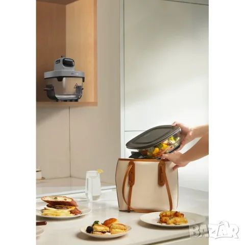 Еър фрайър Dreame PT60, 1500W, 2,5L+4,5L, снимка 5 - Фритюрници - 55846088