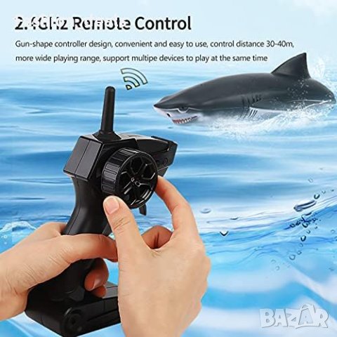 Нова детска RC акула лодка Идеална Лятна Играчка за Водни Забавления деца, снимка 3 - Други - 42528463
