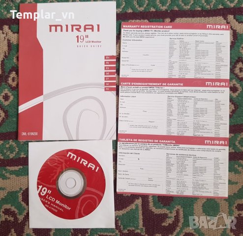 MIRAI 19" LCD 1280x1024 DVI / VGA , снимка 3 - Монитори - 40939900
