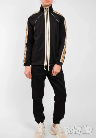 Gucci памучен комплект с лого на райета /спортен комплект / анцунг / суитчър /джърси размер S-М, снимка 3 - Спортни дрехи, екипи - 53851969