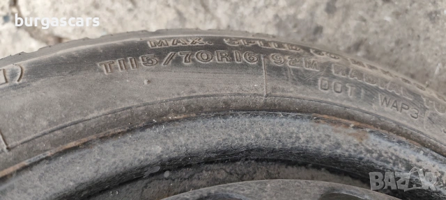 Резервна гума патерица 115/70/16 Opel Vectra C, снимка 3 - Части - 53731649