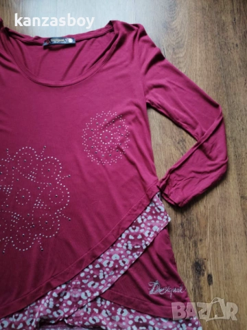 desigual - страхотна дамска блуза КАТО НОВА S, снимка 6 - Блузи с дълъг ръкав и пуловери - 53470557