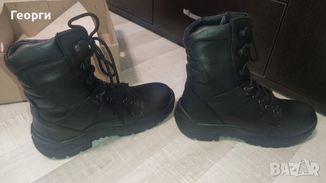 Кубинки от естествена кожа, с надпис Полиция на езика, 43 номер - нови., снимка 3 - Мъжки боти - 39088690