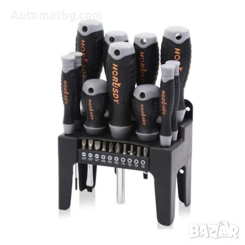 Комплект отвертки Automat, Със стойка, 21бр