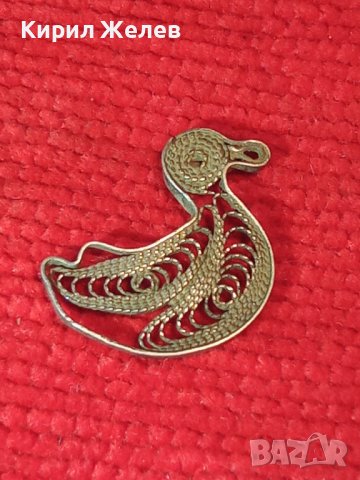 19век СРЕБЪРНО ПАТЕ ФИЛИГРАННО СРЕБРО ВИСОКА ПРОБА РЪЧНА МАЙСТОРСКА ИЗРАБОТКА НАКИТ ВИСУЛКА 25920, снимка 2 - Антикварни и старинни предмети - 35927454