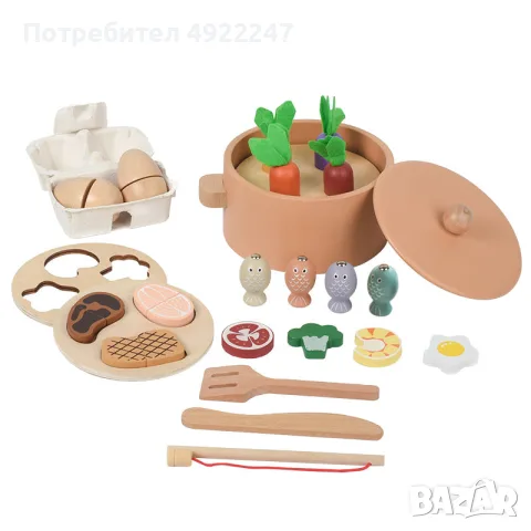 Детски дървен кухненски комплект 