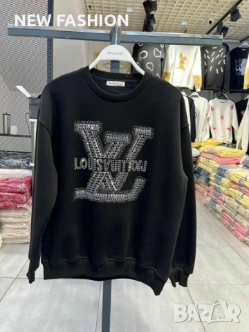 Дамски Ватирани Блузи с Камъни ✨ Louis Vuitton , снимка 3 - Блузи с дълъг ръкав и пуловери - 52001459