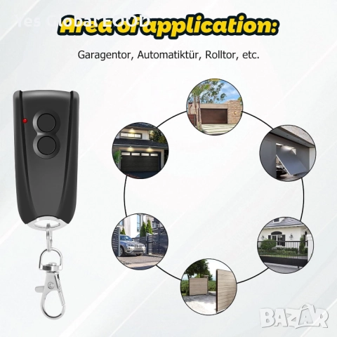 Дистанционно за гараж EcoStar RSC2 433.92MHz 4 канала, снимка 4 - Друга електроника - 52803805