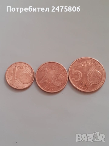 Колекционерски монети Лот - 1-2-5 евро цента- 2002г., снимка 2 - Нумизматика и бонистика - 53520015