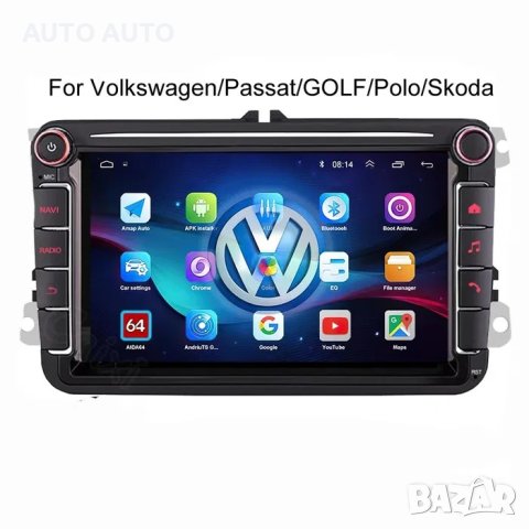 Андроид навигация мултимедия Android VW passat golf SKODA SEAT камера, снимка 2 - Аксесоари и консумативи - 40511582