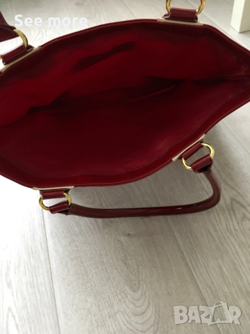 Estee Lauder ефектна чанта бордо, снимка 8 - Чанти - 52413737