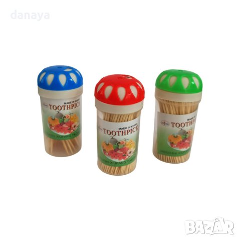 Клечки за зъби, 3 контейнерчета в комплект