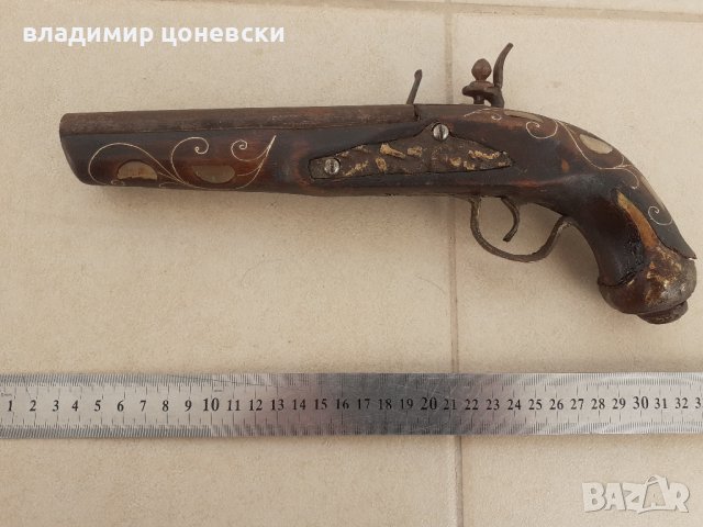 Красив кремъчен пистолет,пищов,оръжие, снимка 9 - Колекции - 39958927