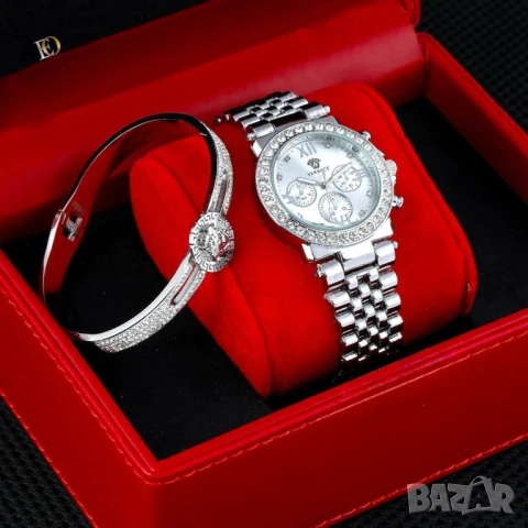 Часовник+гривна louis vuitton hermes versace gucci chanel gucci , снимка 2 - Дамски - 51258918