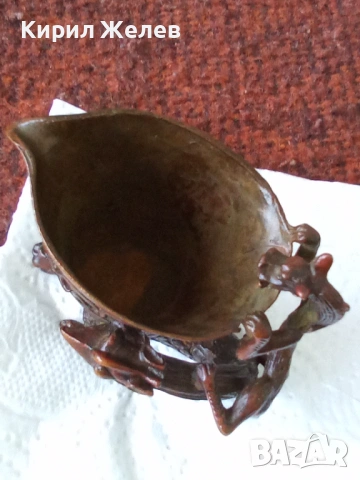 Китайска бронзова чаша 45874, снимка 7 - Колекции - 53754611