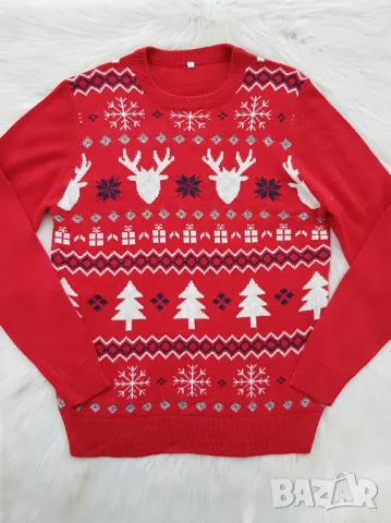 Мъжки Коледен пуловер размер Л, снимка 7 - Пуловери - 48137553