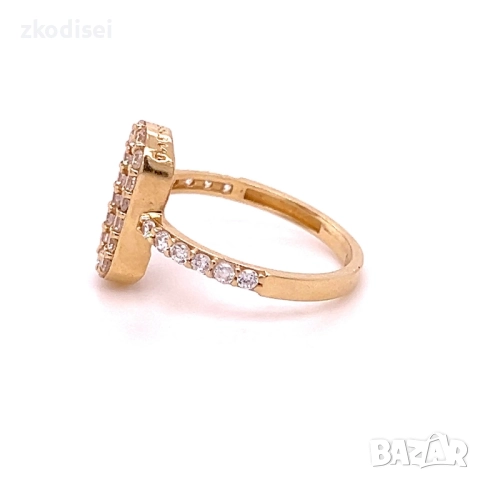 Златен дамски пръстен MESSIKA 2,58гр. размер:54 14кр. проба:585 модел:36295-6, снимка 3 - Пръстени - 52923889