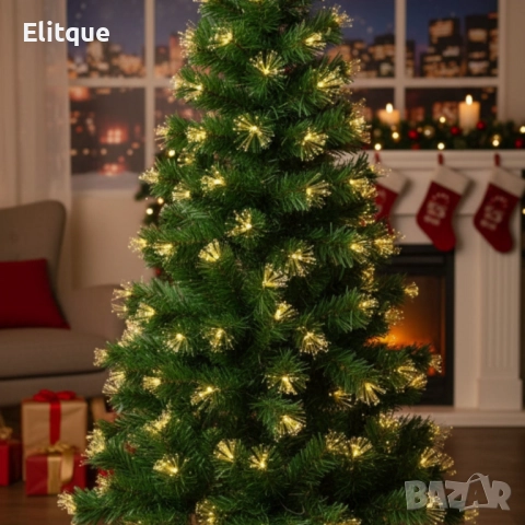 Коледна елха с вградени светлини - магията на Коледа - 150см, снимка 5 - Други стоки за дома - 52449117