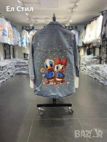 🩷Дамски дънкови ризи НА ЕДРО , снимка 4 - Ризи - 53633391