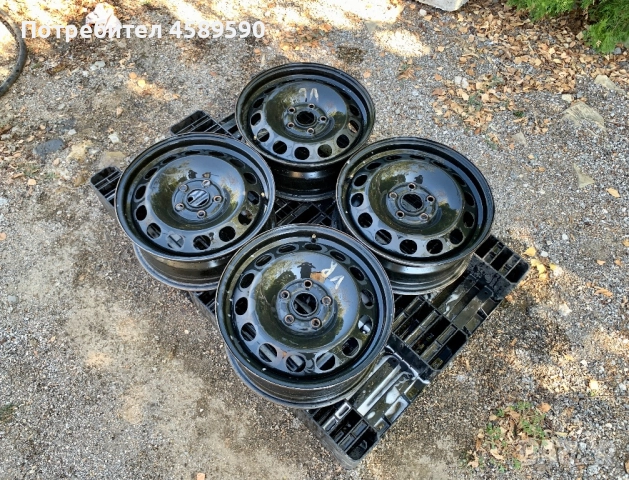 4бр.Оригинални железни джанти 16цола ET50 5x112 за Vw,Audi,Seat,Skoda, снимка 3 - Гуми и джанти - 51809977