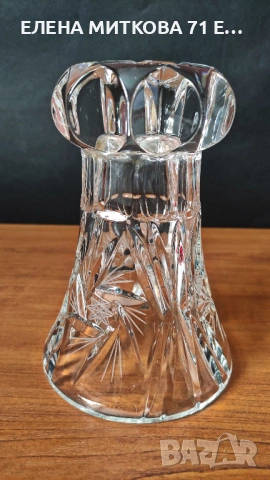 Масивна кристална ваза, снимка 3 - Вази - 53774387