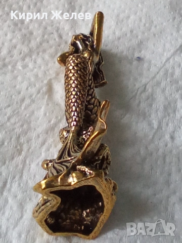 Бронзова фигурка статуетка на русалка 52780, снимка 2 - Антикварни и старинни предмети - 53221014