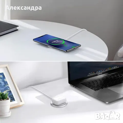 Модерно безжично зарядно Samsung за удобно и бързо зареждане, снимка 6 - Samsung - 49327801