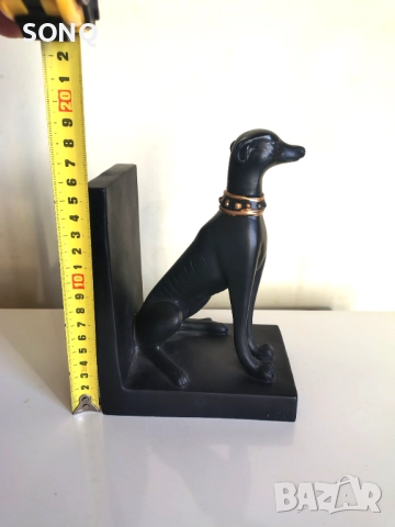Красив Дървен Стопер За Книги-Куче Хрътка, снимка 8 - Антикварни и старинни предмети - 52121361