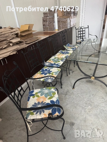 Комплект мебели от ковано желязо 