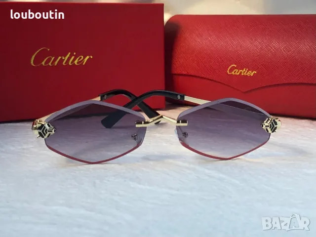 Cartier 2024 дамски слънчеви очила ромб 3 цвята, снимка 17 - Слънчеви и диоптрични очила - 47762983