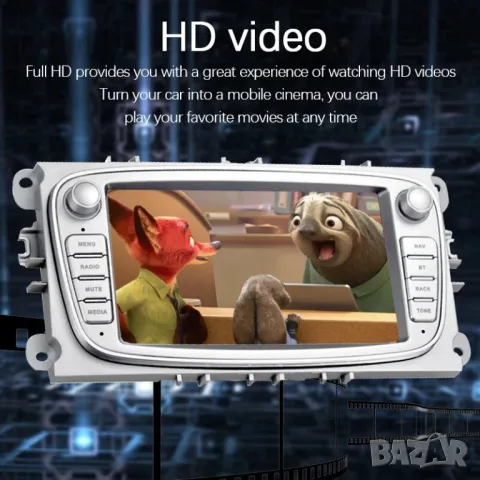 Мултимедия с Андроид за Ford Focus, S-Max, Tansit, Mondeo, Galaxy, C-Max, Kuga, Двоен дин, Android, снимка 9 - Аксесоари и консумативи - 49942478