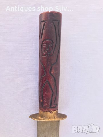 Стар африкански нож №0904, снимка 3 - Антикварни и старинни предмети - 34311488