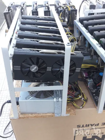 Продавам 4бр Майнинг ригове с по 6 Sapphirе Nitro, снимка 11 - Други - 49490644