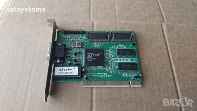 Видео карта S3 Trio 64V+ Trio S3-4SA 2MB PCI, снимка 5 - Видеокарти - 52532353