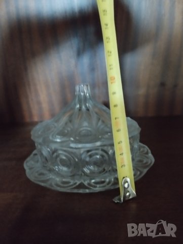 кристална бонбониера арт деко, снимка 2 - Други ценни предмети - 40886272