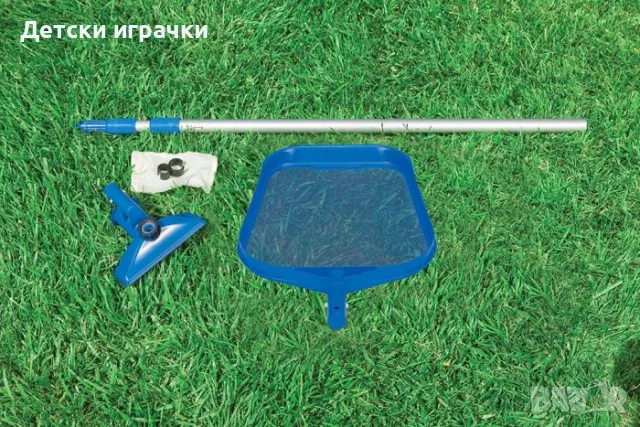 Комплект за почистване на басейн Intex, 239 см телескопичен прът, PVC, снимка 3 - Басейни и аксесоари - 49912090