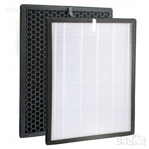 Комплект филтри за пречиствател на въздух FY1410 FY1413 , Съвместим с PHILIPS AC2729, Бял/Черен