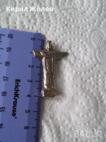 Старо метално крсче 26852, снимка 4 - Антикварни и старинни предмети - 53490748