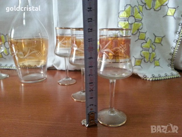 Ретро чаши с гарафа, снимка 5 - Антикварни и старинни предмети - 41528146