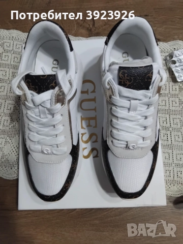 Нови дамски  кожени маратонки GUESS 38 номер, снимка 9 - Маратонки - 52965929
