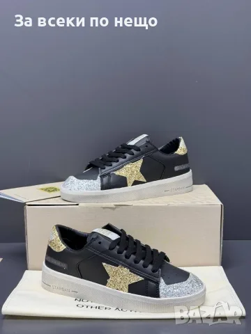 Golden Goose  Дамски Маратонки Със Златен И Сребърен Глитер👟Дамски Спортни Обувки Код E97