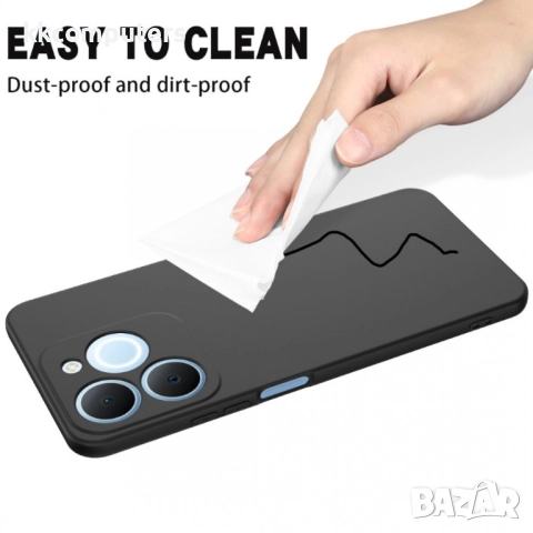 Realme Note 70T / Realme C71 Силиконов калъф с Протектор и Връзка за Ръка - Удароустойчив с Повдигна, снимка 10 - Калъфи, кейсове - 52121060