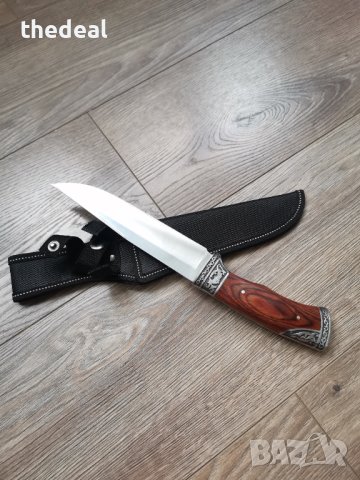 Ловен нож с орнаменти/Русия , снимка 4 - Ножове - 41460863